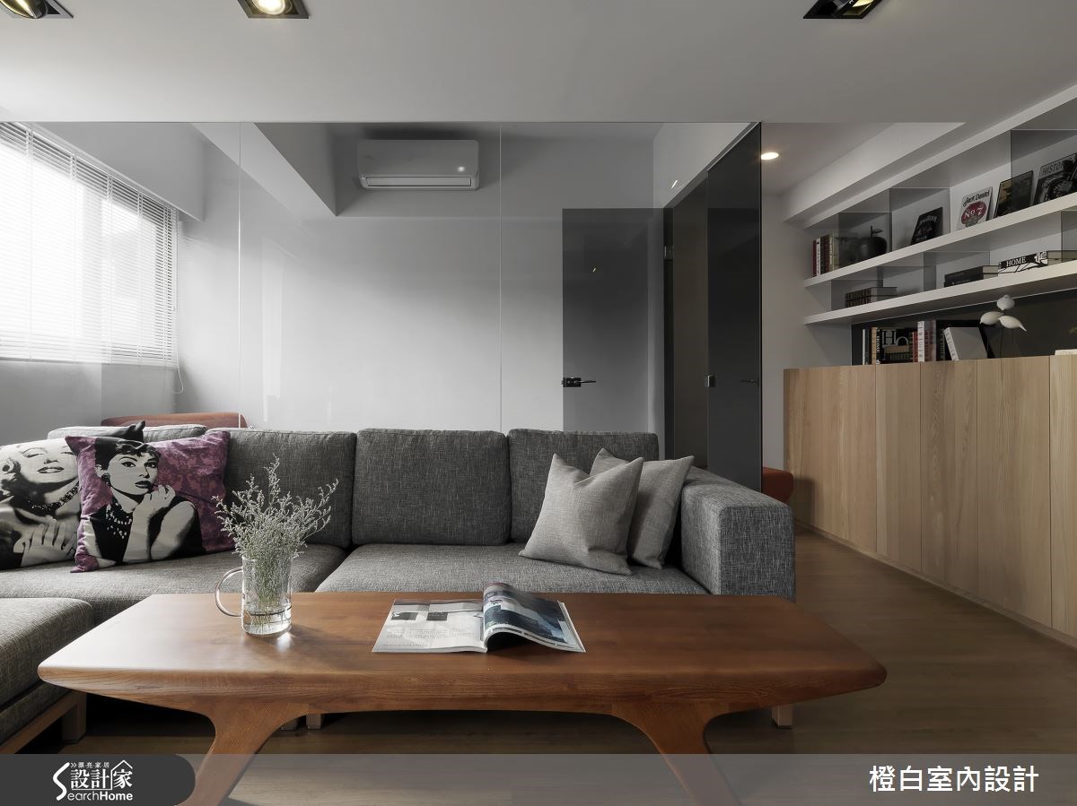 34坪老屋(16~30年)＿現代風客廳案例圖片＿橙白室內裝修設計工程有限公司＿橙白_49羅浮石之6