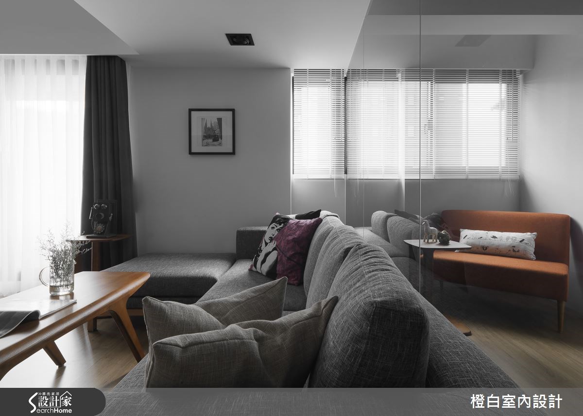34坪老屋(16~30年)＿現代風客廳案例圖片＿橙白室內裝修設計工程有限公司＿橙白_49羅浮石之7