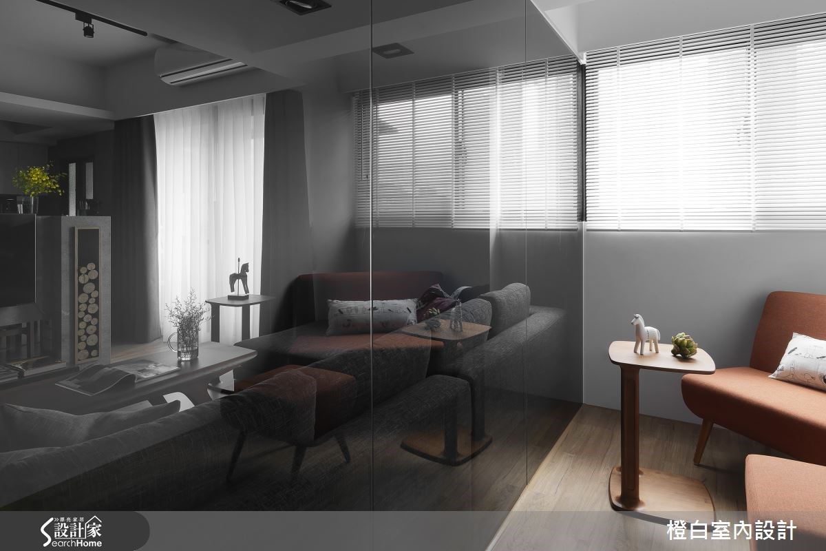 34坪老屋(16~30年)＿現代風客廳案例圖片＿橙白室內裝修設計工程有限公司＿橙白_49羅浮石之9