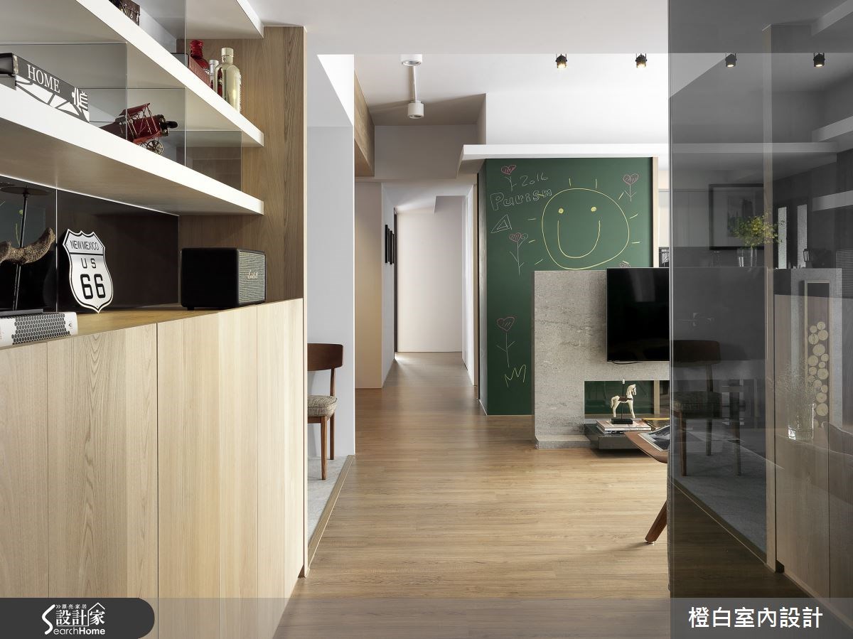 34坪老屋(16~30年)＿現代風走廊案例圖片＿橙白室內裝修設計工程有限公司＿橙白_49羅浮石之11