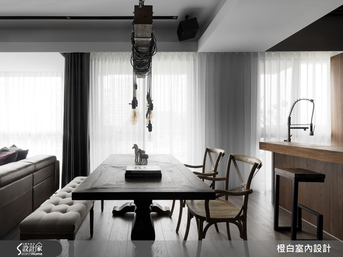 45坪新成屋(5年以下)＿現代風餐廳案例圖片＿橙白室內裝修設計工程有限公司＿橙白_50史恩之13
