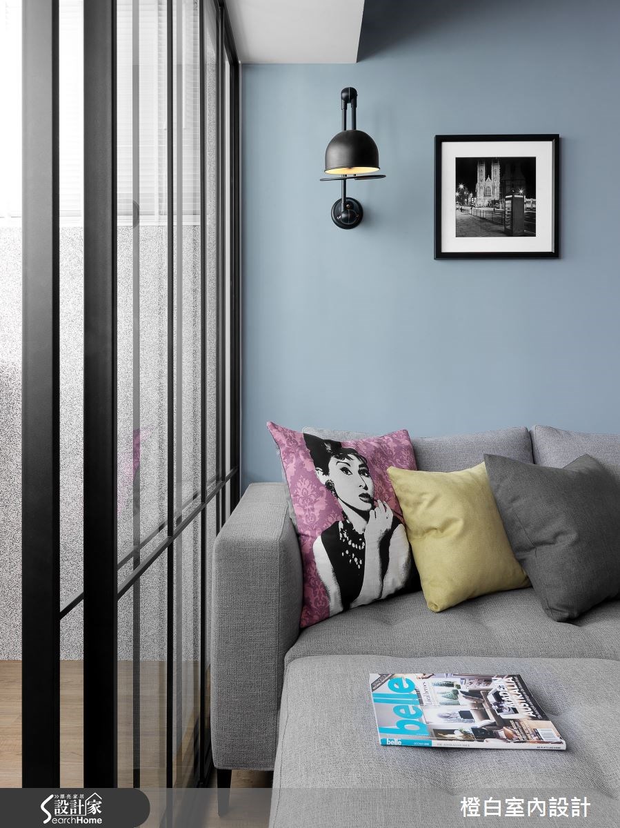 27坪老屋(16~30年)＿混搭風客廳案例圖片＿橙白室內裝修設計工程有限公司＿橙白_51大直之2
