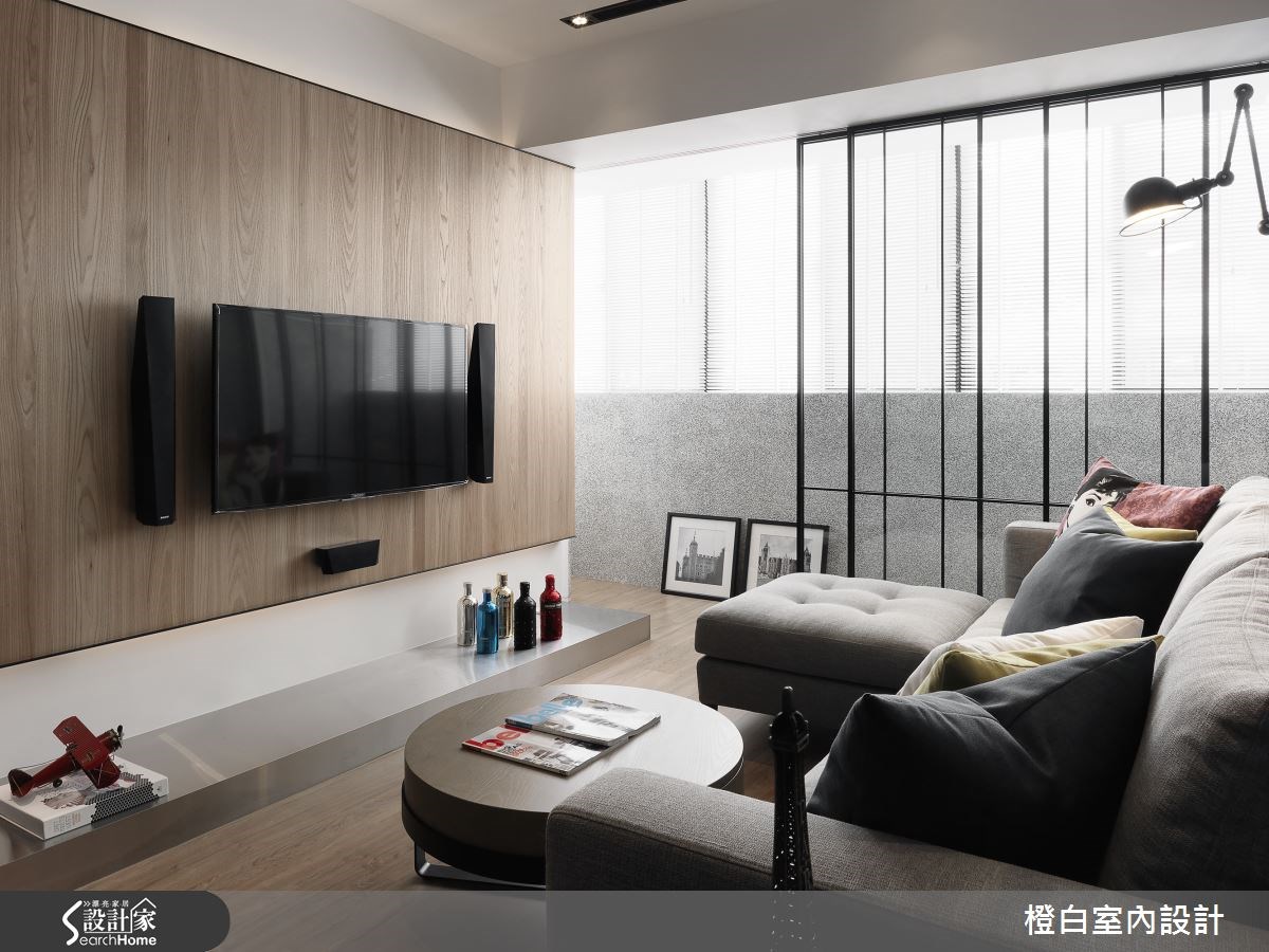 27坪老屋(16~30年)＿混搭風客廳案例圖片＿橙白室內裝修設計工程有限公司＿橙白_51大直之5