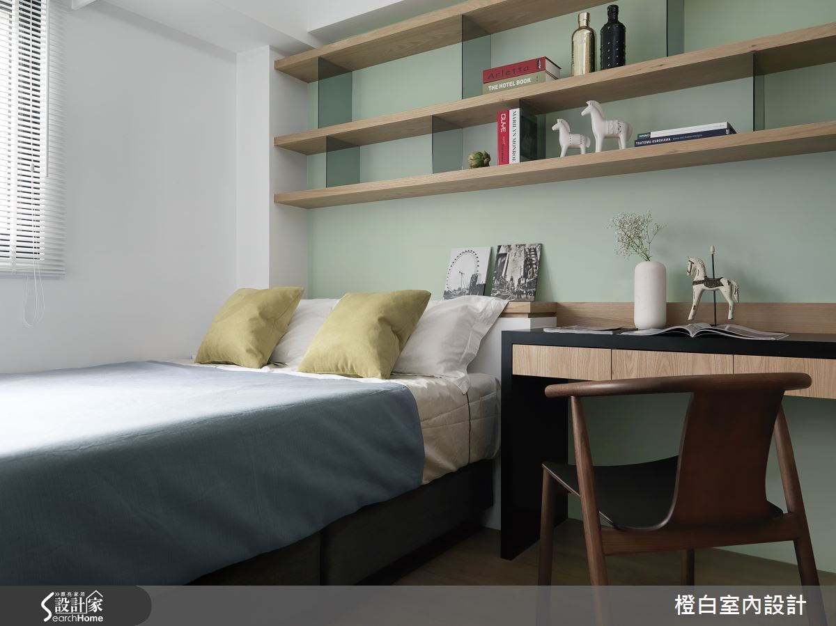 27坪老屋(16~30年)＿混搭風臥室案例圖片＿橙白室內裝修設計工程有限公司＿橙白_51大直之27