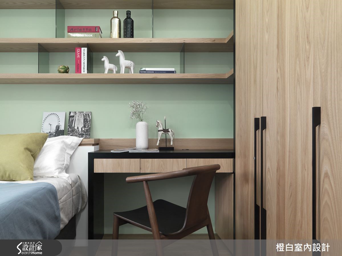 27坪老屋(16~30年)＿混搭風臥室案例圖片＿橙白室內裝修設計工程有限公司＿橙白_51大直之28