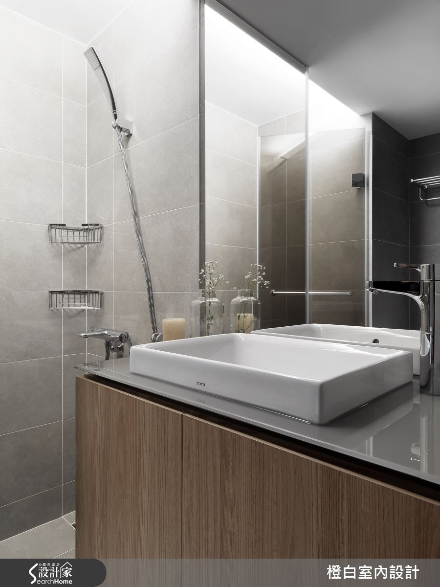 27坪老屋(16~30年)＿混搭風浴室案例圖片＿橙白室內裝修設計工程有限公司＿橙白_51大直之30
