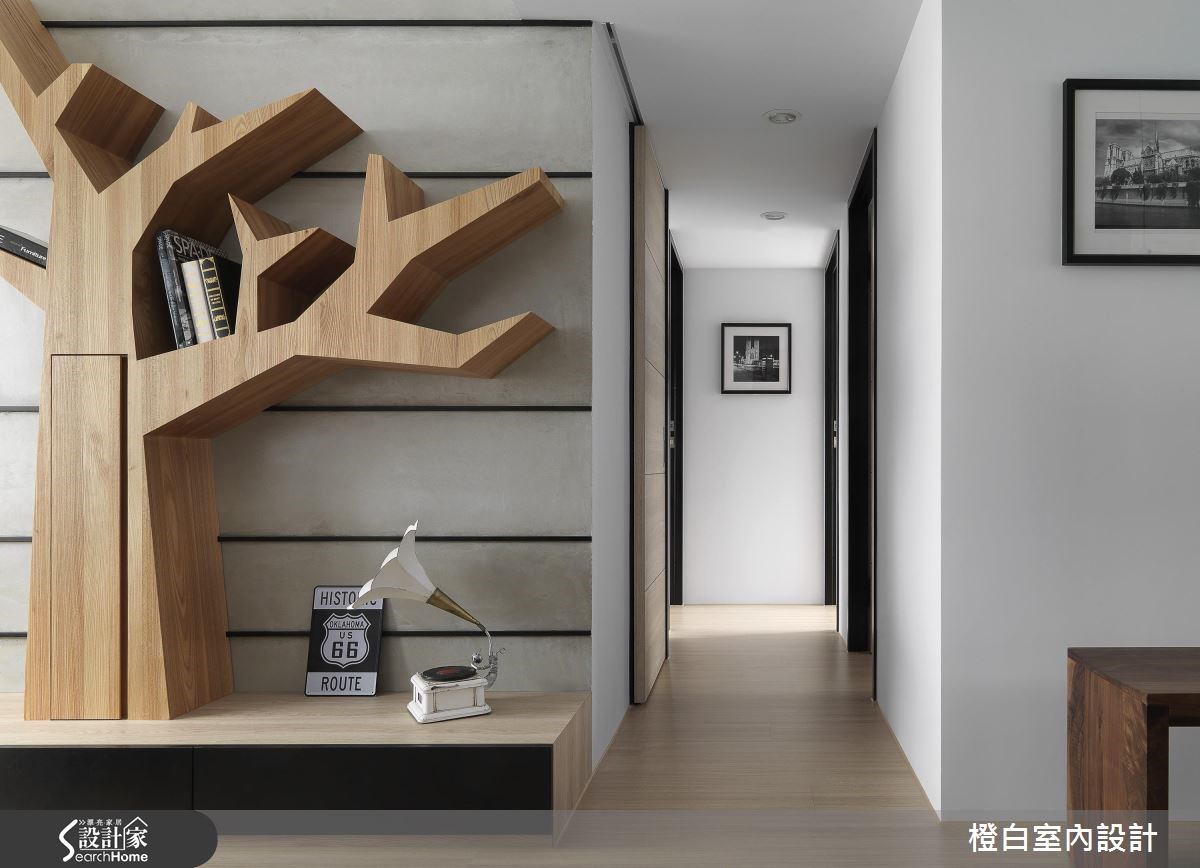 28坪中古屋(5~15年)＿簡約風客廳案例圖片＿橙白室內裝修設計工程有限公司＿橙白_54大直之9