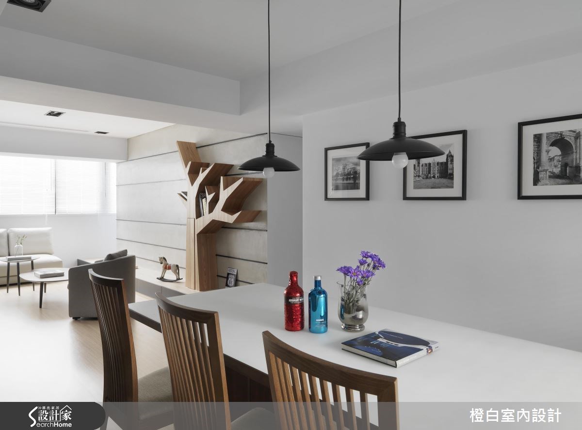 28坪中古屋(5~15年)＿簡約風餐廳案例圖片＿橙白室內裝修設計工程有限公司＿橙白_54大直之17