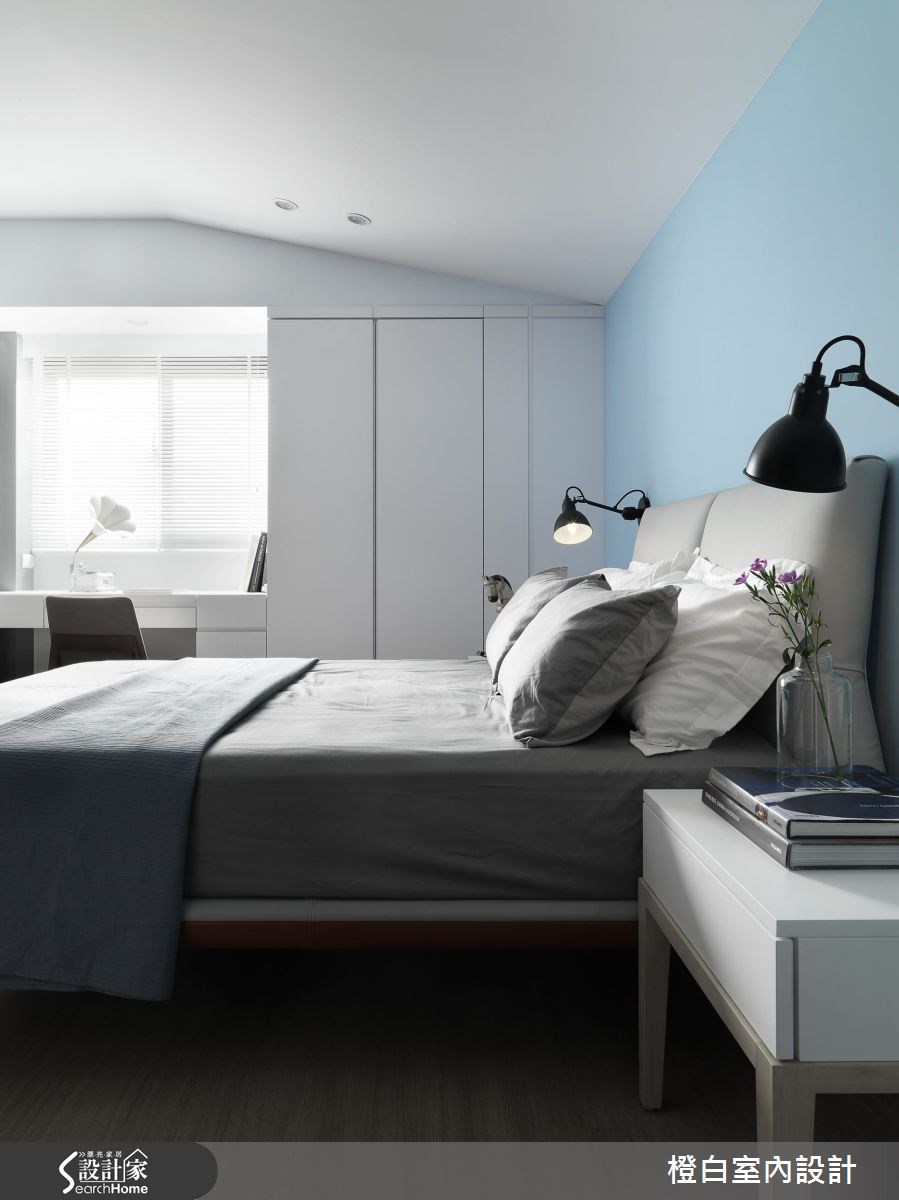 28坪中古屋(5~15年)＿簡約風臥室案例圖片＿橙白室內裝修設計工程有限公司＿橙白_54大直之21