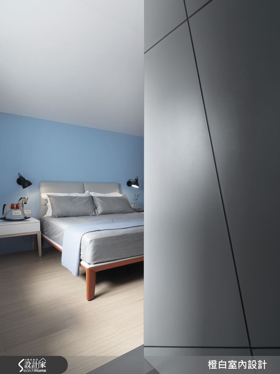 28坪中古屋(5~15年)＿簡約風臥室案例圖片＿橙白室內裝修設計工程有限公司＿橙白_54大直之28