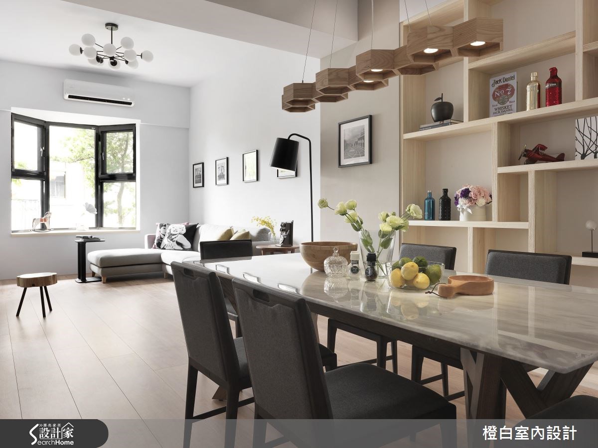 76坪老屋(16~30年)＿混搭風餐廳案例圖片＿橙白室內裝修設計工程有限公司＿橙白_55瓏山林之5