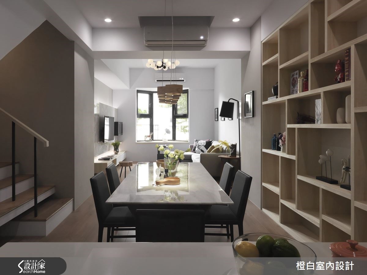 76坪老屋(16~30年)＿混搭風餐廳案例圖片＿橙白室內裝修設計工程有限公司＿橙白_55瓏山林之7