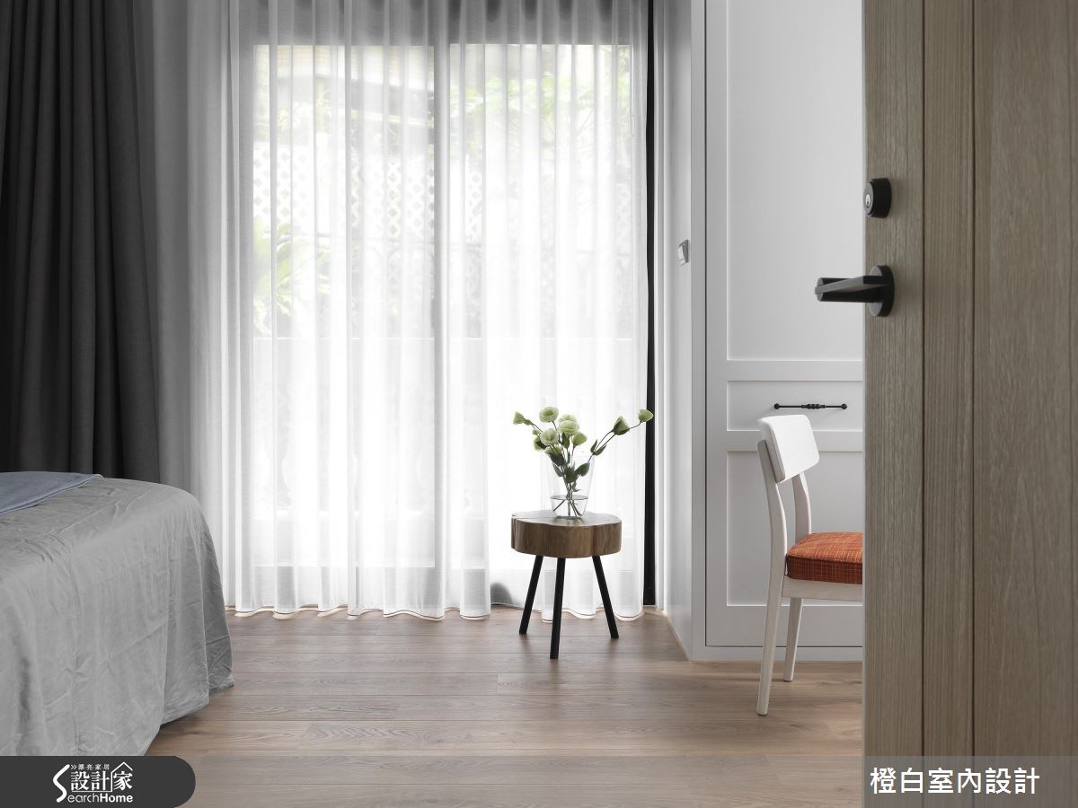 76坪老屋(16~30年)＿混搭風臥室案例圖片＿橙白室內裝修設計工程有限公司＿橙白_55瓏山林之13