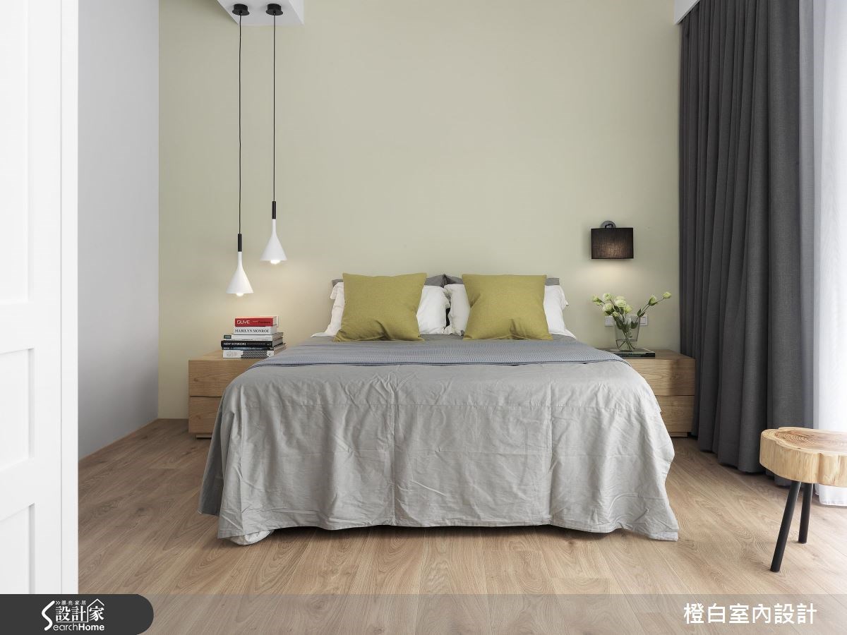 76坪老屋(16~30年)＿混搭風臥室案例圖片＿橙白室內裝修設計工程有限公司＿橙白_55瓏山林之15
