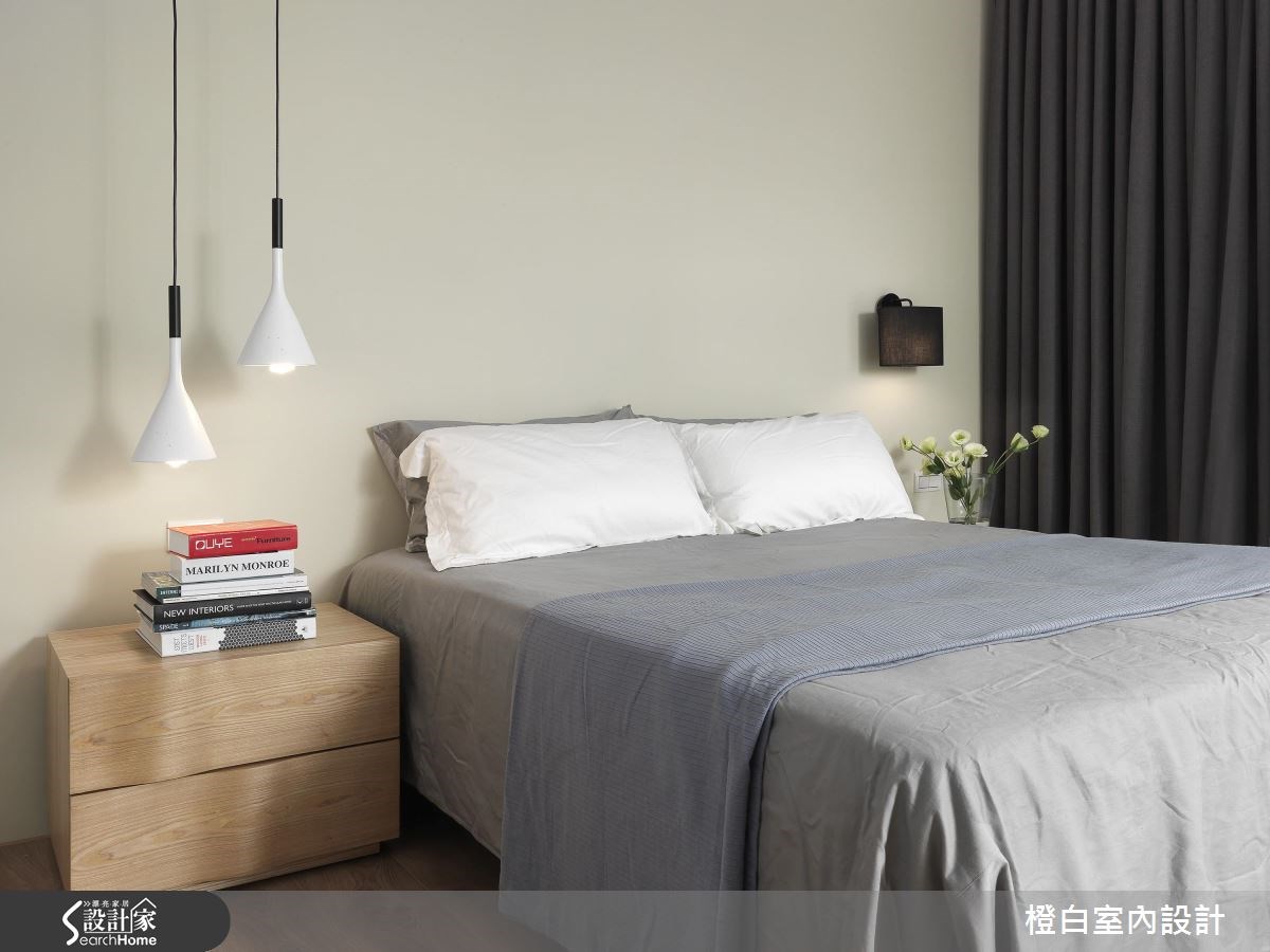 76坪老屋(16~30年)＿混搭風臥室案例圖片＿橙白室內裝修設計工程有限公司＿橙白_55瓏山林之16