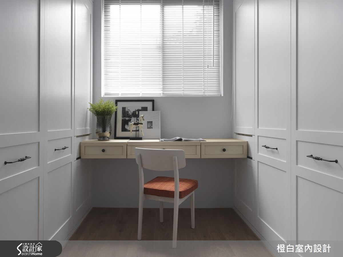 76坪老屋(16~30年)＿混搭風書房案例圖片＿橙白室內裝修設計工程有限公司＿橙白_55瓏山林之18