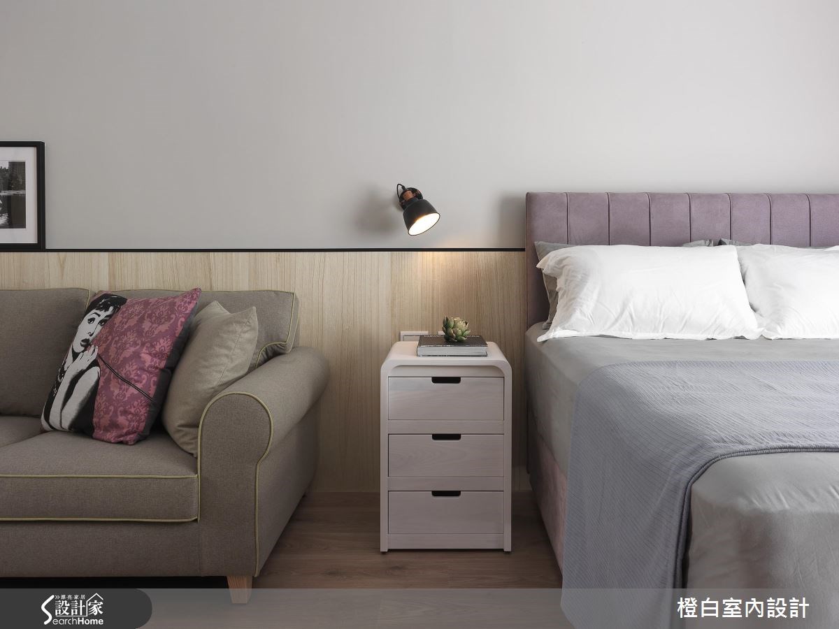 76坪老屋(16~30年)＿混搭風臥室案例圖片＿橙白室內裝修設計工程有限公司＿橙白_55瓏山林之27