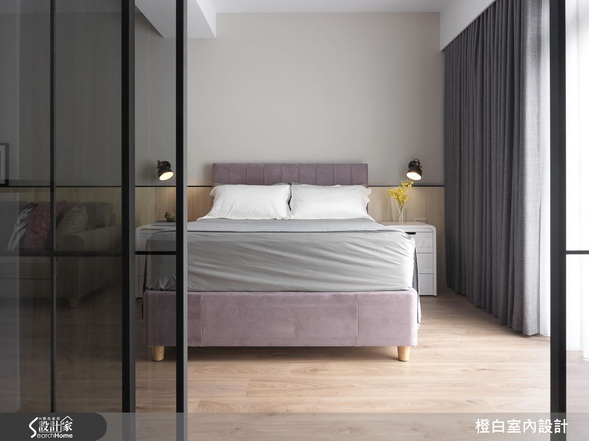 76坪老屋(16~30年)＿混搭風臥室案例圖片＿橙白室內裝修設計工程有限公司＿橙白_55瓏山林之28