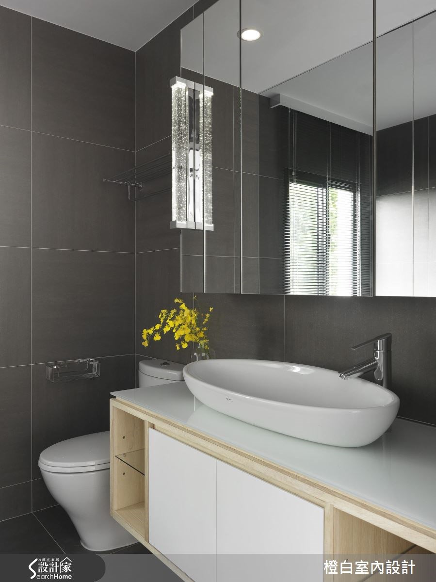 76坪老屋(16~30年)＿混搭風浴室案例圖片＿橙白室內裝修設計工程有限公司＿橙白_55瓏山林之34