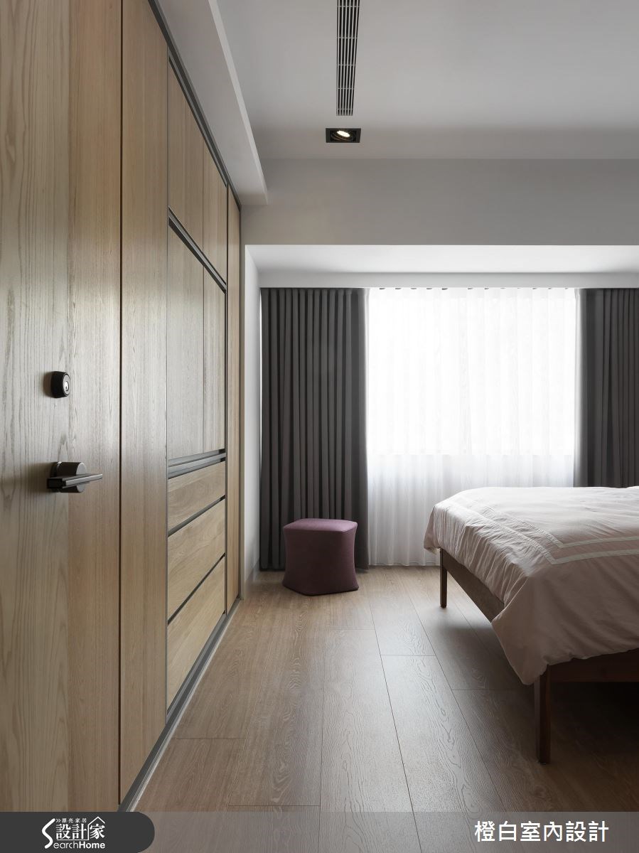 35坪老屋(16~30年)＿現代風臥室案例圖片＿橙白室內裝修設計工程有限公司＿橙白_56凱悅之19