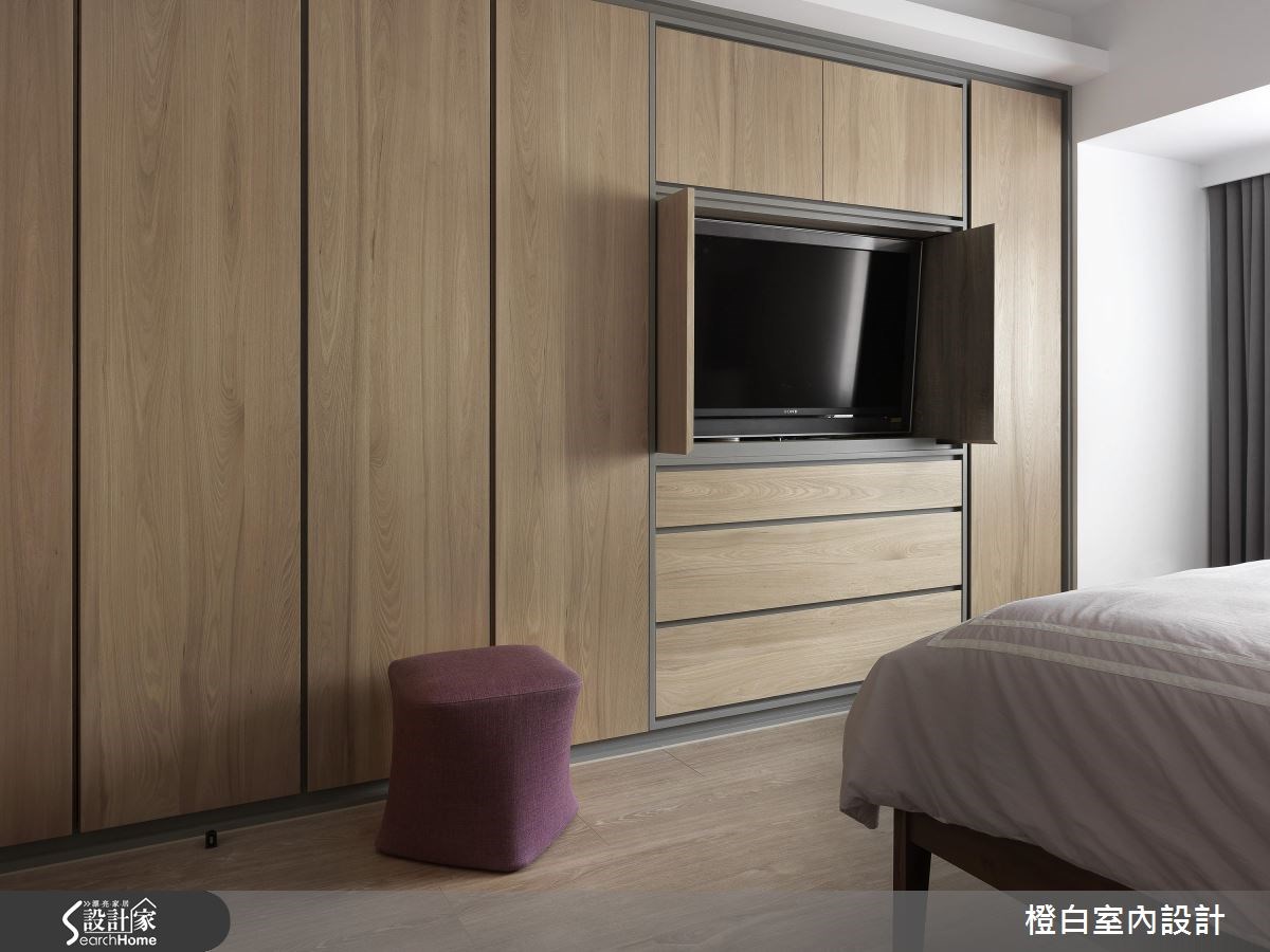 35坪老屋(16~30年)＿現代風臥室案例圖片＿橙白室內裝修設計工程有限公司＿橙白_56凱悅之20
