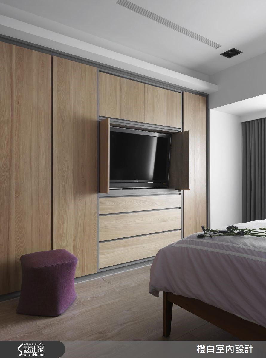 35坪老屋(16~30年)＿現代風臥室案例圖片＿橙白室內裝修設計工程有限公司＿橙白_56凱悅之21
