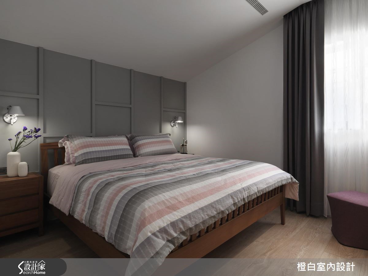 35坪老屋(16~30年)＿現代風臥室案例圖片＿橙白室內裝修設計工程有限公司＿橙白_56凱悅之23