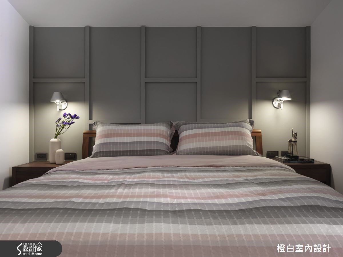 35坪老屋(16~30年)＿現代風臥室案例圖片＿橙白室內裝修設計工程有限公司＿橙白_56凱悅之24