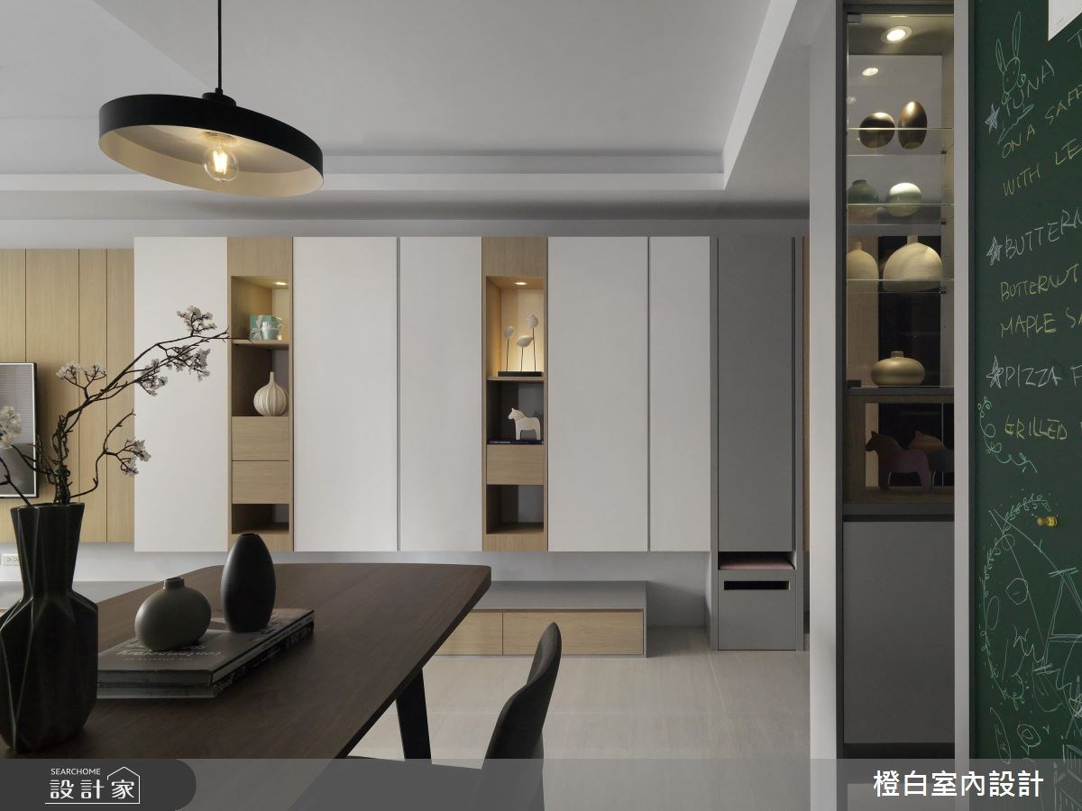 27坪新成屋(5年以下)＿北歐風餐廳案例圖片＿橙白室內裝修設計工程有限公司＿橙白_57竹北湛泰之11