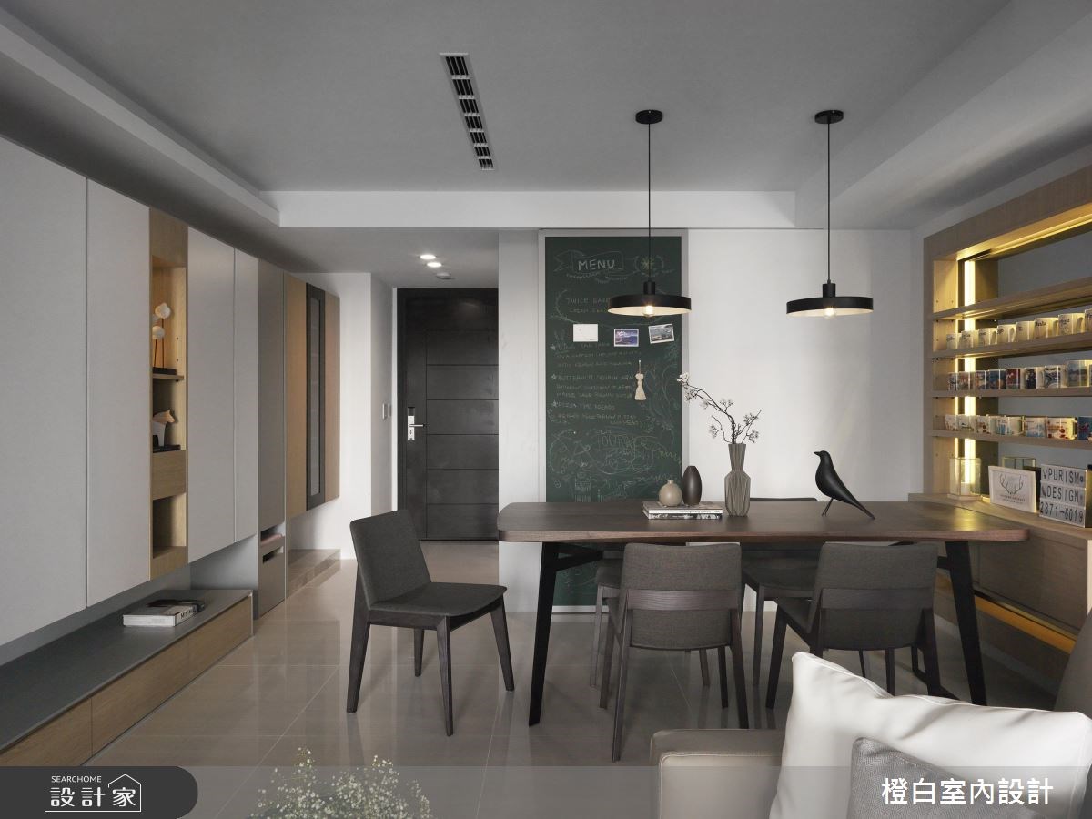 27坪新成屋(5年以下)＿北歐風餐廳案例圖片＿橙白室內裝修設計工程有限公司＿橙白_57竹北湛泰之12