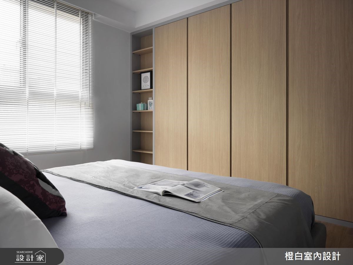 27坪新成屋(5年以下)＿北歐風臥室案例圖片＿橙白室內裝修設計工程有限公司＿橙白_57竹北湛泰之19
