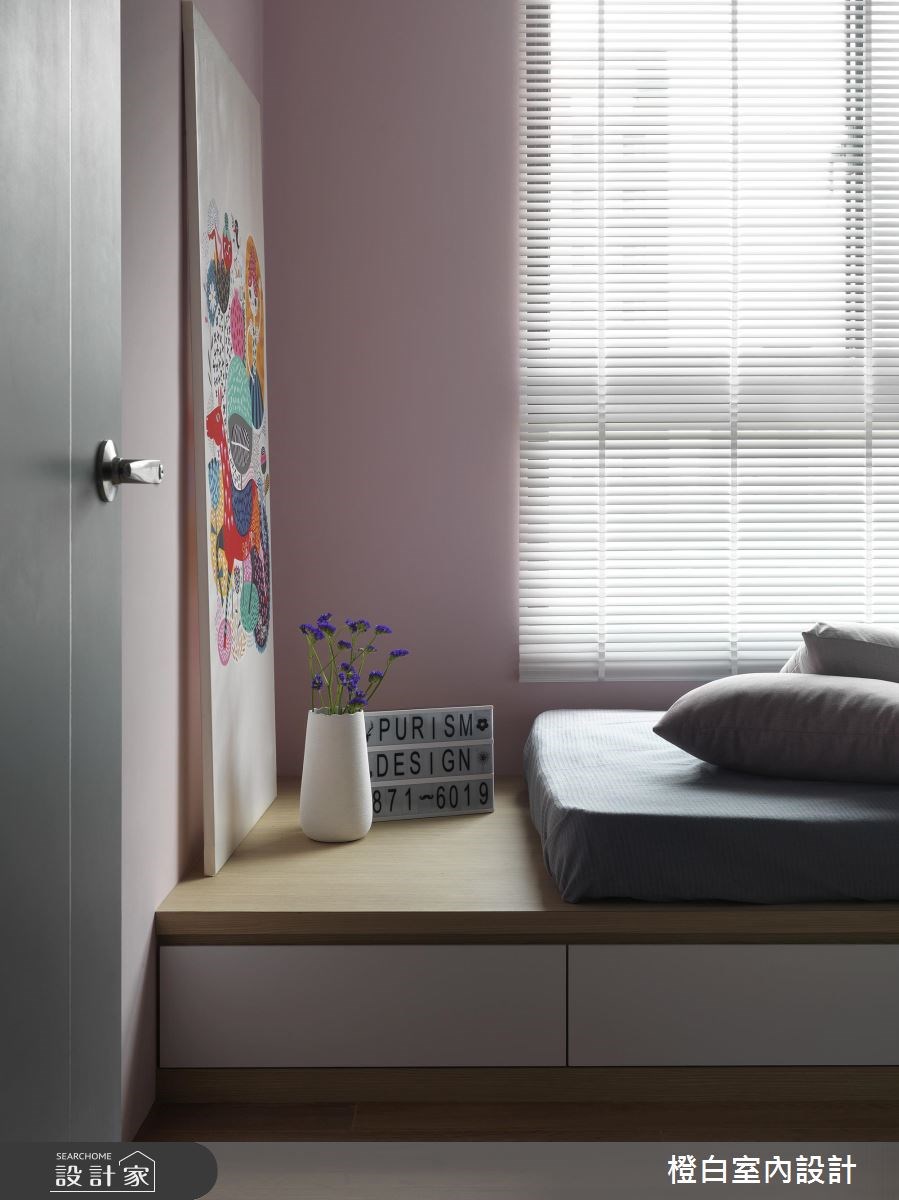 27坪新成屋(5年以下)＿北歐風臥室案例圖片＿橙白室內裝修設計工程有限公司＿橙白_57竹北湛泰之20
