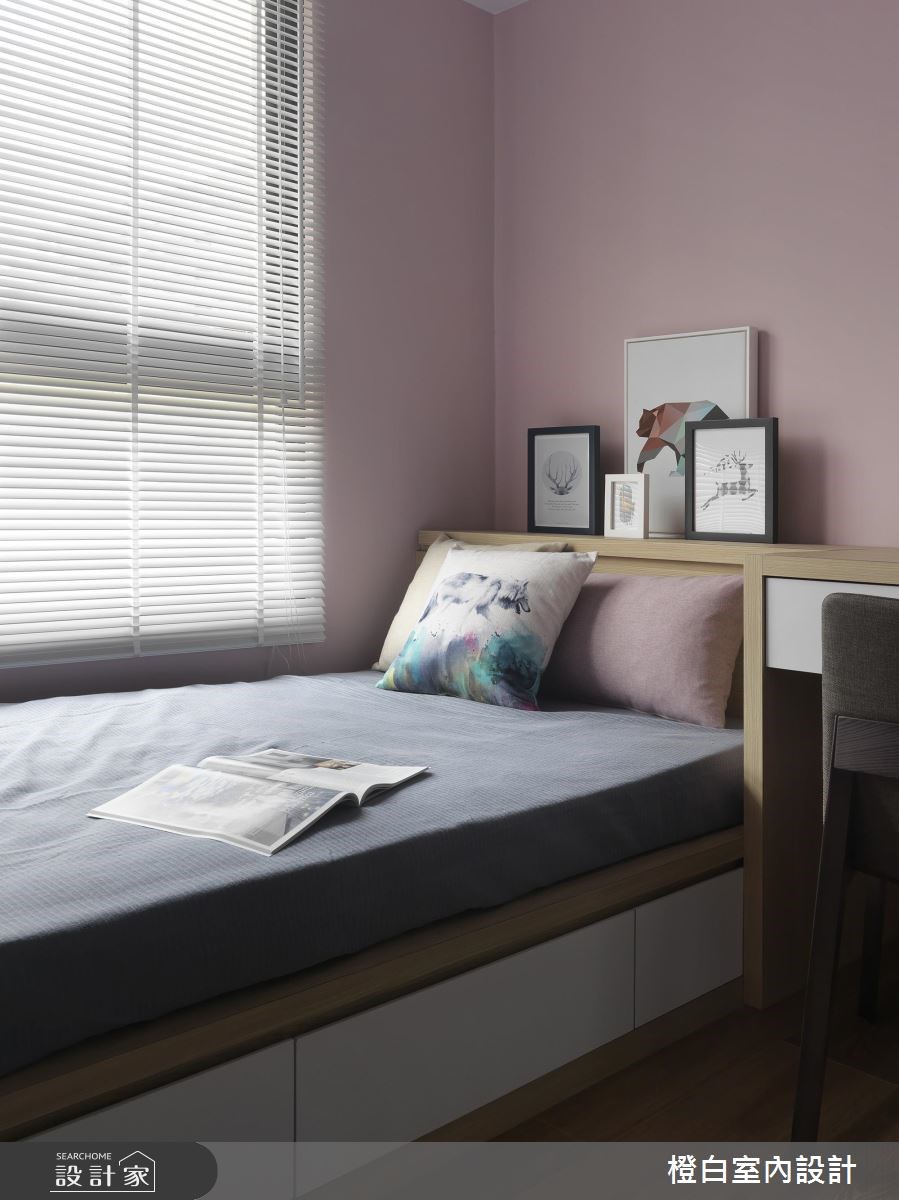 27坪新成屋(5年以下)＿北歐風臥室案例圖片＿橙白室內裝修設計工程有限公司＿橙白_57竹北湛泰之21