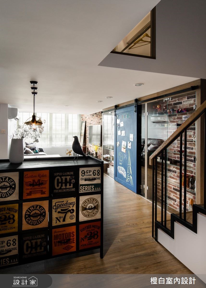 20坪中古屋(5~15年)＿混搭風玄關案例圖片＿橙白室內裝修設計工程有限公司＿橙白_58南加州之2