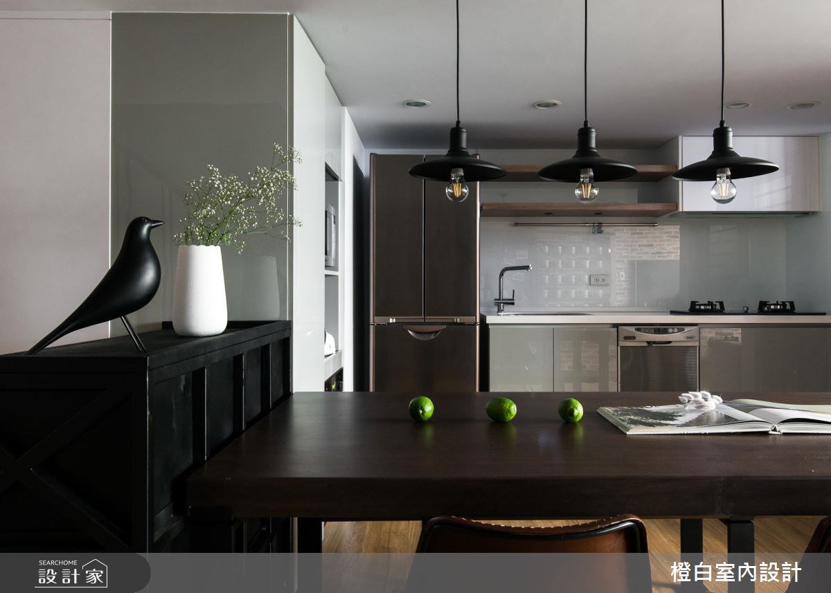 20坪中古屋(5~15年)＿混搭風餐廳案例圖片＿橙白室內裝修設計工程有限公司＿橙白_58南加州之10