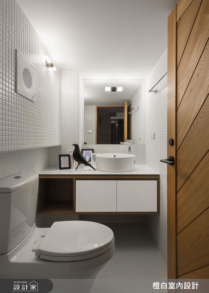 20坪中古屋(5~15年)＿混搭風浴室案例圖片＿橙白室內裝修設計工程有限公司＿橙白_58南加州之15