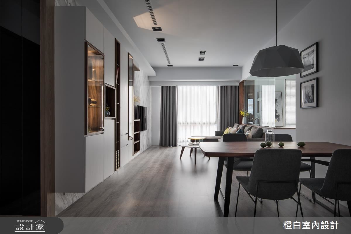 28坪新成屋(5年以下)＿現代風餐廳案例圖片＿橙白室內裝修設計工程有限公司＿橙白_59文學苑之1