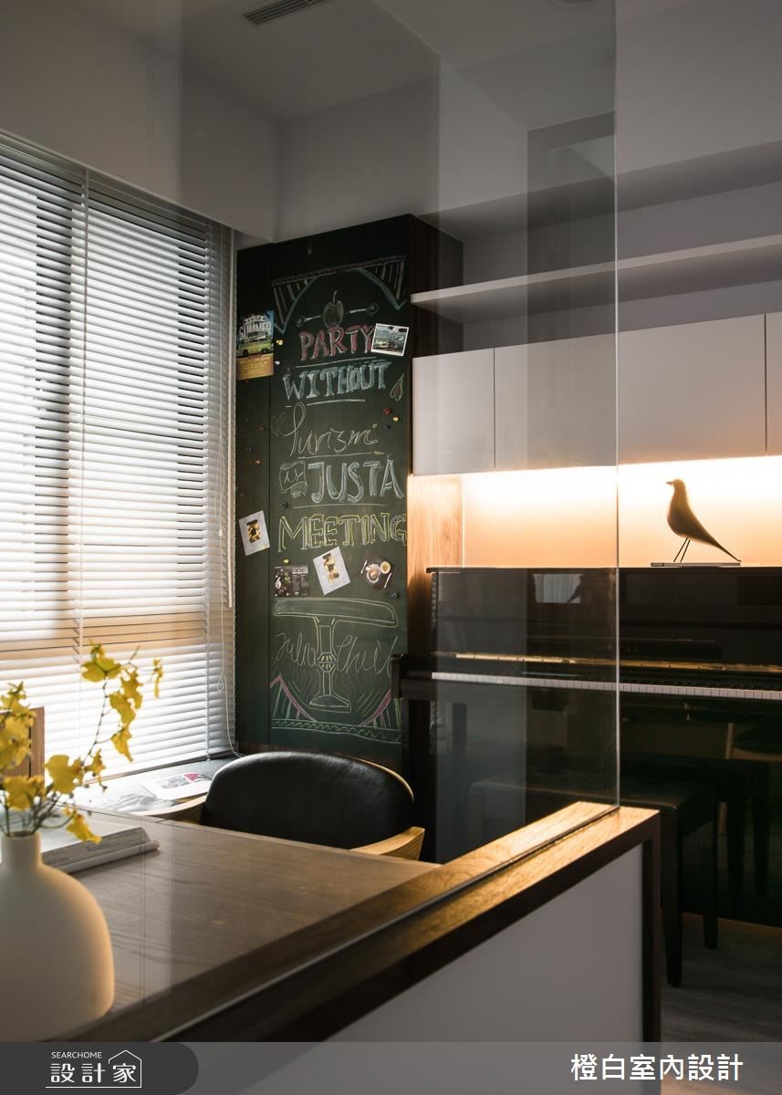 28坪新成屋(5年以下)＿現代風書房案例圖片＿橙白室內裝修設計工程有限公司＿橙白_59文學苑之13