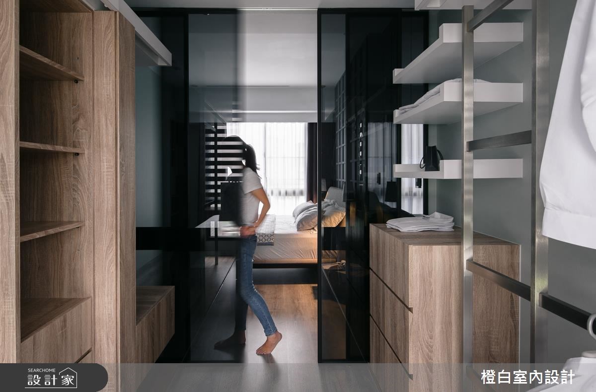 28坪新成屋(5年以下)＿現代風更衣間案例圖片＿橙白室內裝修設計工程有限公司＿橙白_59文學苑之17