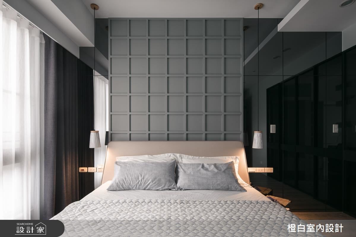 28坪新成屋(5年以下)＿現代風臥室案例圖片＿橙白室內裝修設計工程有限公司＿橙白_59文學苑之18