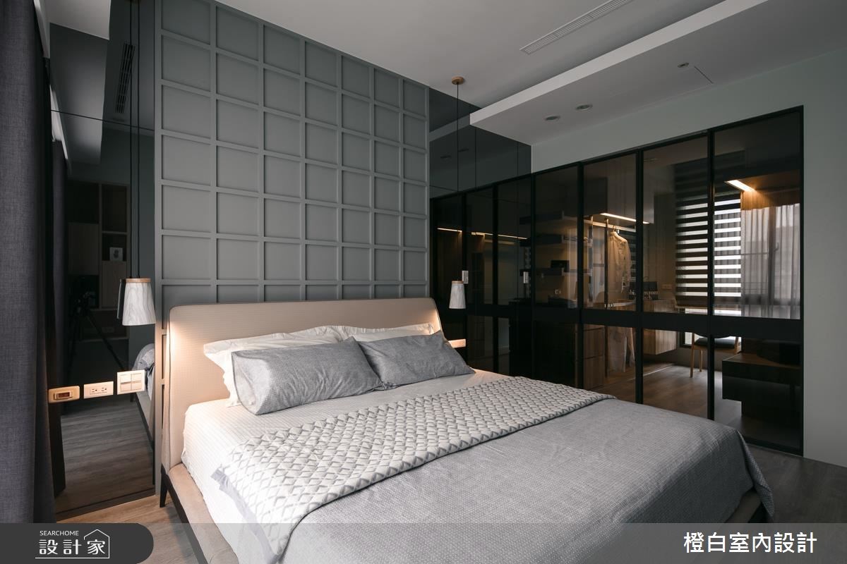 28坪新成屋(5年以下)＿現代風臥室案例圖片＿橙白室內裝修設計工程有限公司＿橙白_59文學苑之19