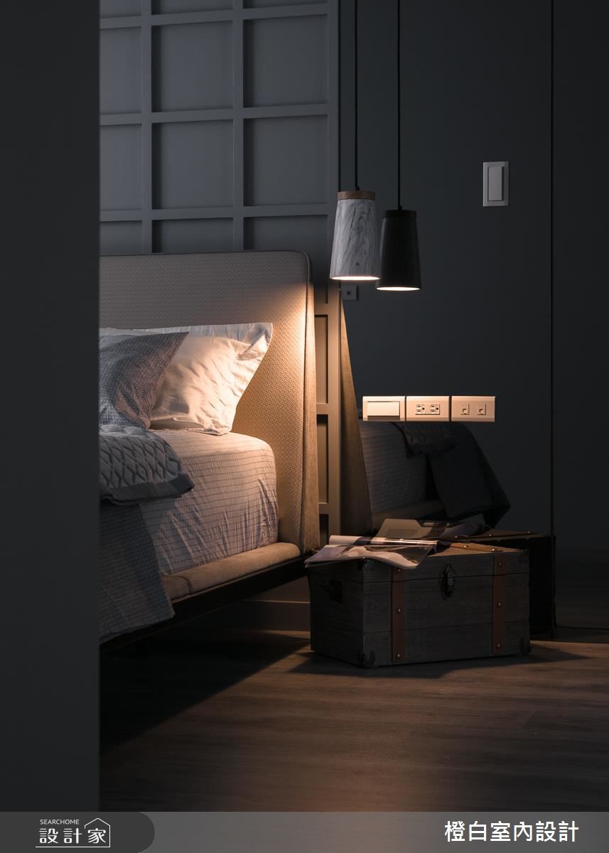 28坪新成屋(5年以下)＿現代風臥室案例圖片＿橙白室內裝修設計工程有限公司＿橙白_59文學苑之23
