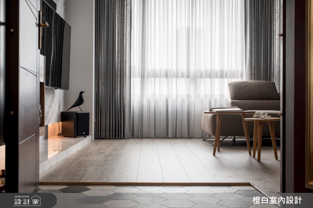 36坪中古屋(5~15年)＿混搭風玄關案例圖片＿橙白室內裝修設計工程有限公司＿橙白_60一品大觀之1