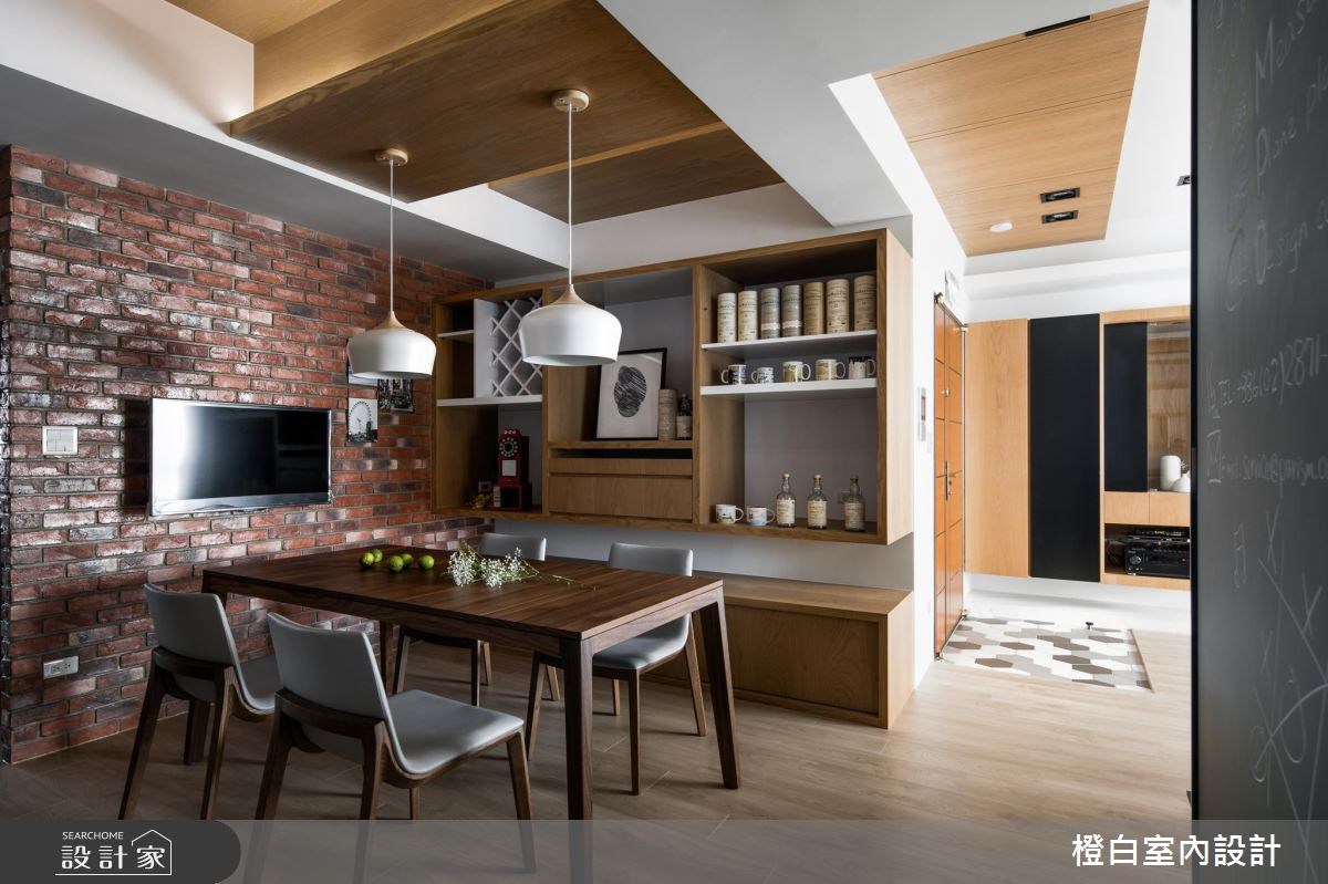 36坪中古屋(5~15年)＿混搭風餐廳案例圖片＿橙白室內裝修設計工程有限公司＿橙白_60一品大觀之15