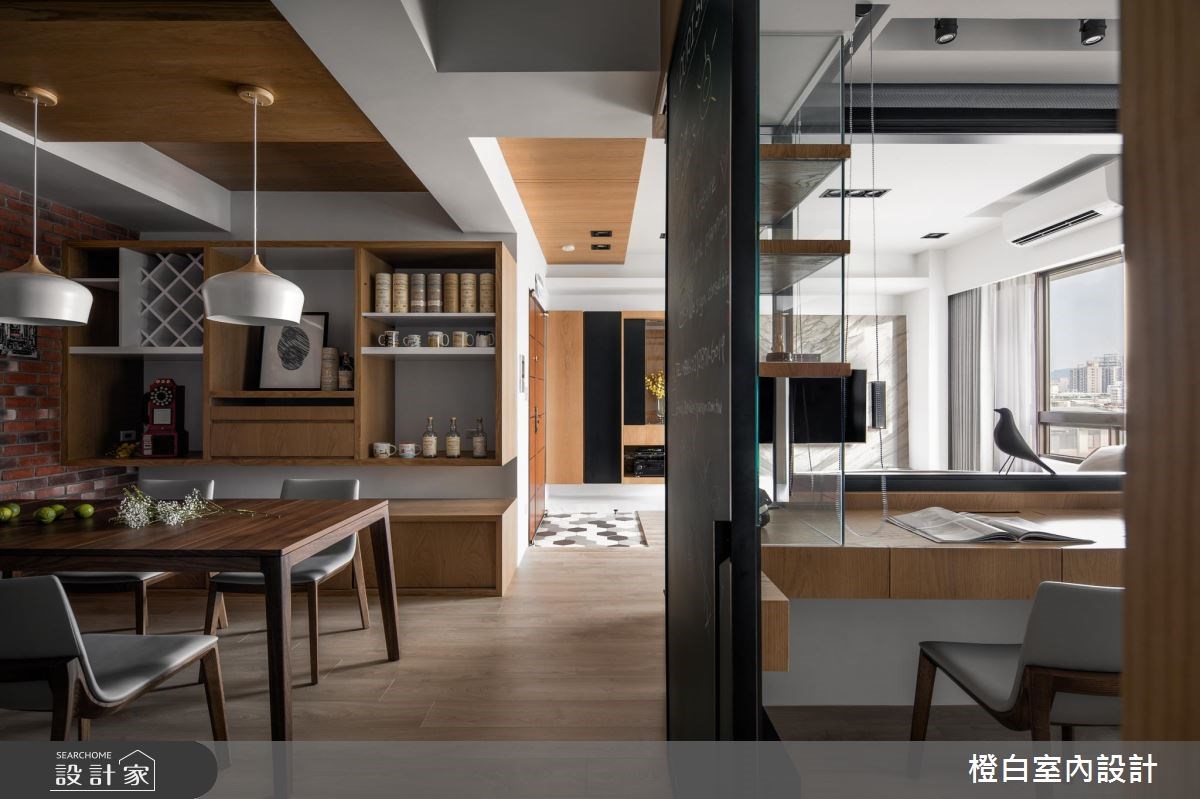 36坪中古屋(5~15年)＿混搭風餐廳案例圖片＿橙白室內裝修設計工程有限公司＿橙白_60一品大觀之16