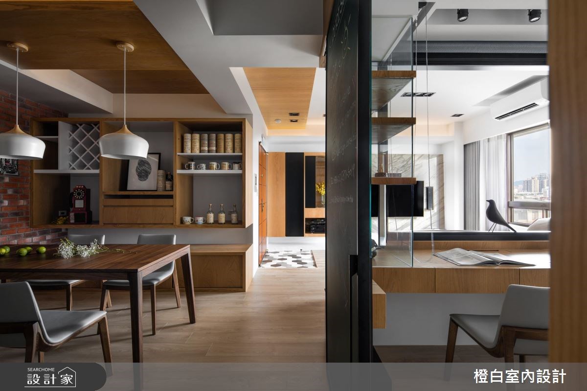 36坪中古屋(5~15年)＿混搭風餐廳案例圖片＿橙白室內裝修設計工程有限公司＿橙白_60一品大觀之17