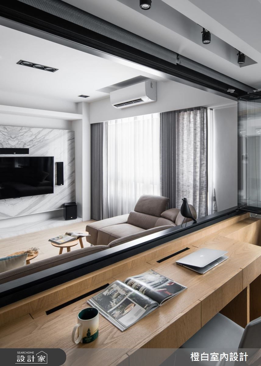 36坪中古屋(5~15年)＿混搭風書房案例圖片＿橙白室內裝修設計工程有限公司＿橙白_60一品大觀之20