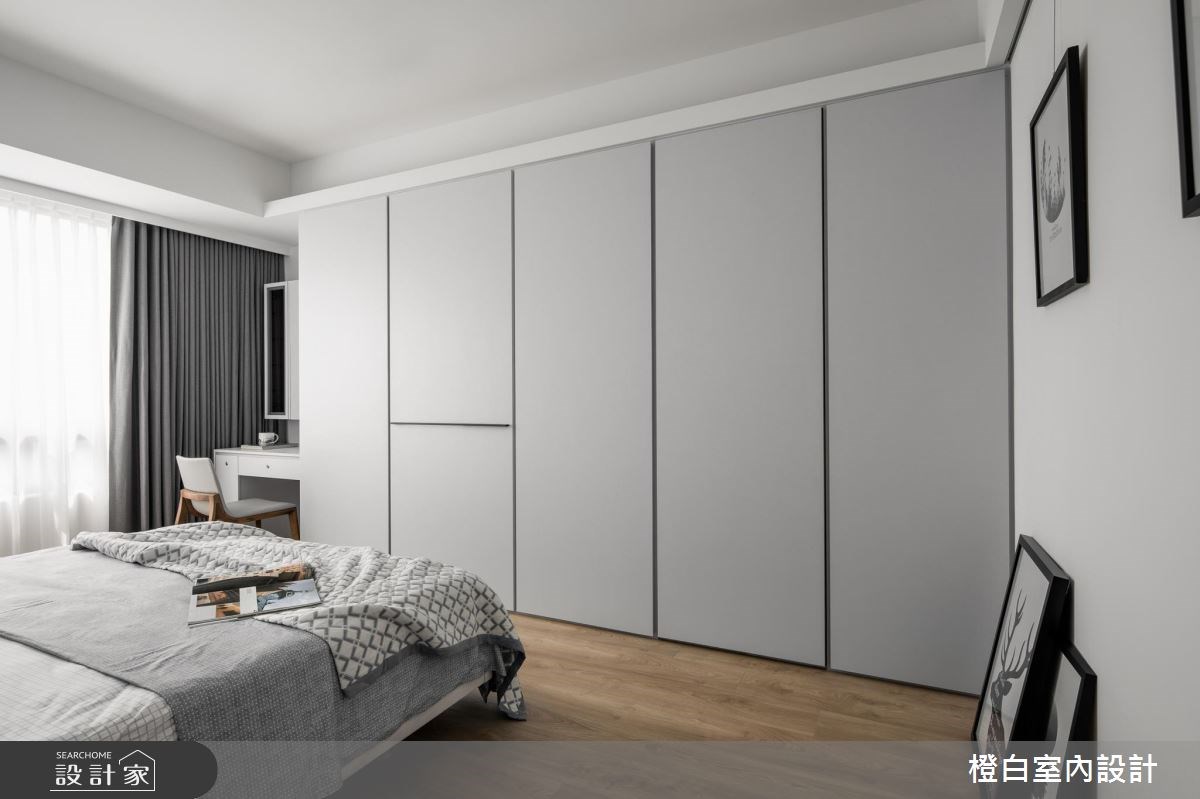 36坪中古屋(5~15年)＿混搭風臥室案例圖片＿橙白室內裝修設計工程有限公司＿橙白_60一品大觀之26
