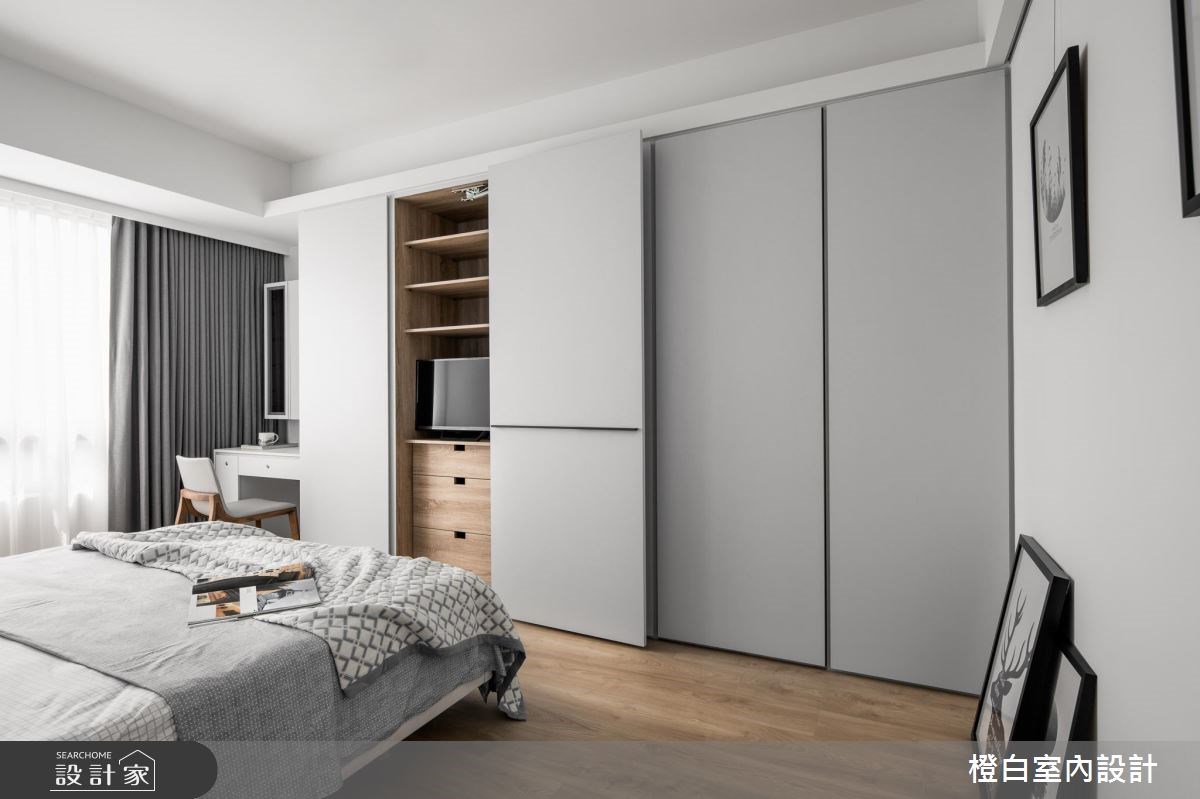 36坪中古屋(5~15年)＿混搭風臥室案例圖片＿橙白室內裝修設計工程有限公司＿橙白_60一品大觀之27