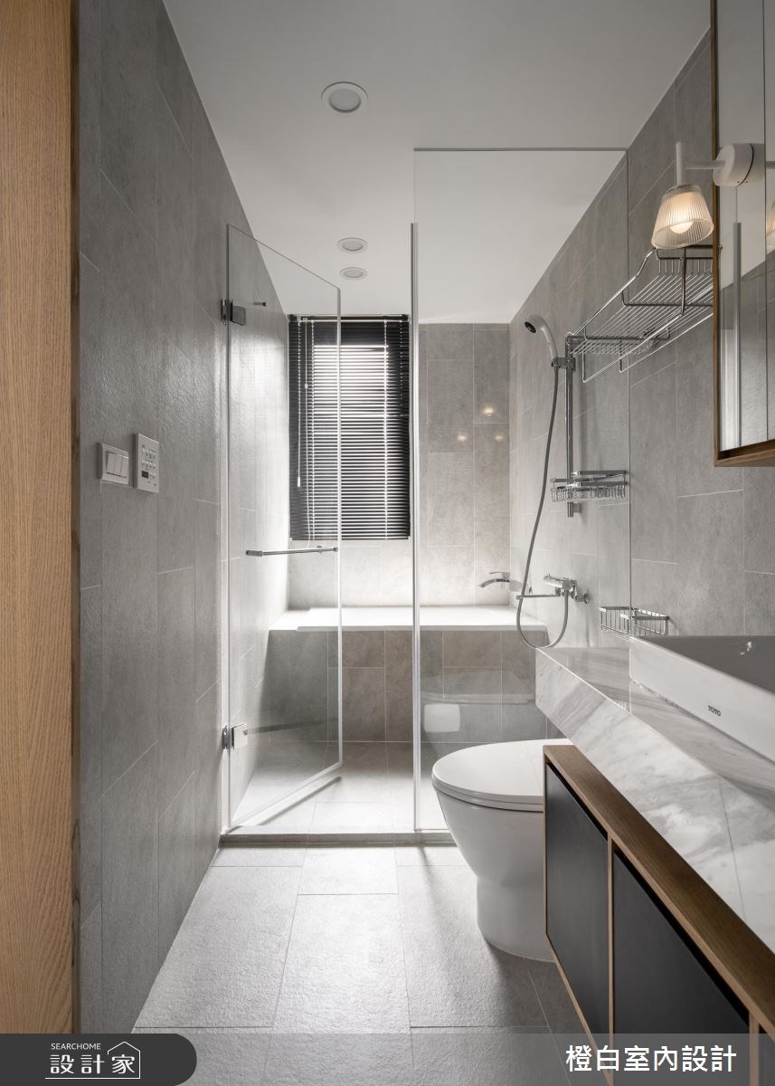 36坪中古屋(5~15年)＿混搭風浴室案例圖片＿橙白室內裝修設計工程有限公司＿橙白_60一品大觀之33